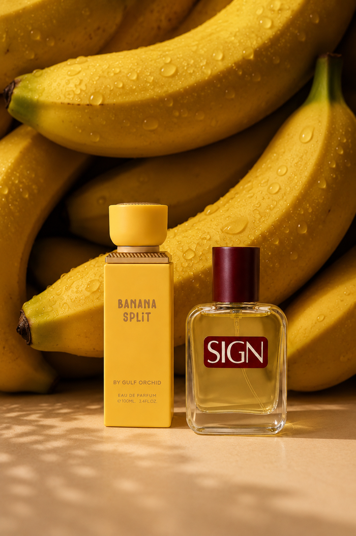 Banana split inspired perfume